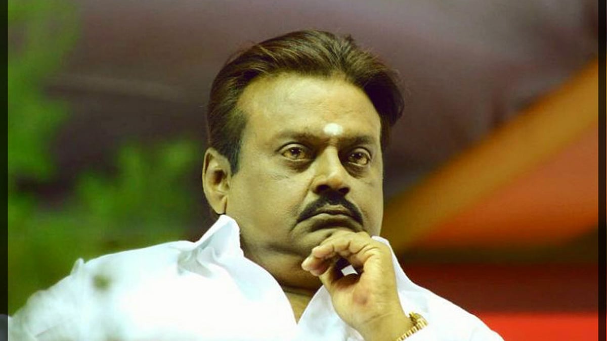 DMDK leader Vijayakanth.&nbsp;(Photo Courtesy: <i>The News Minute</i>)