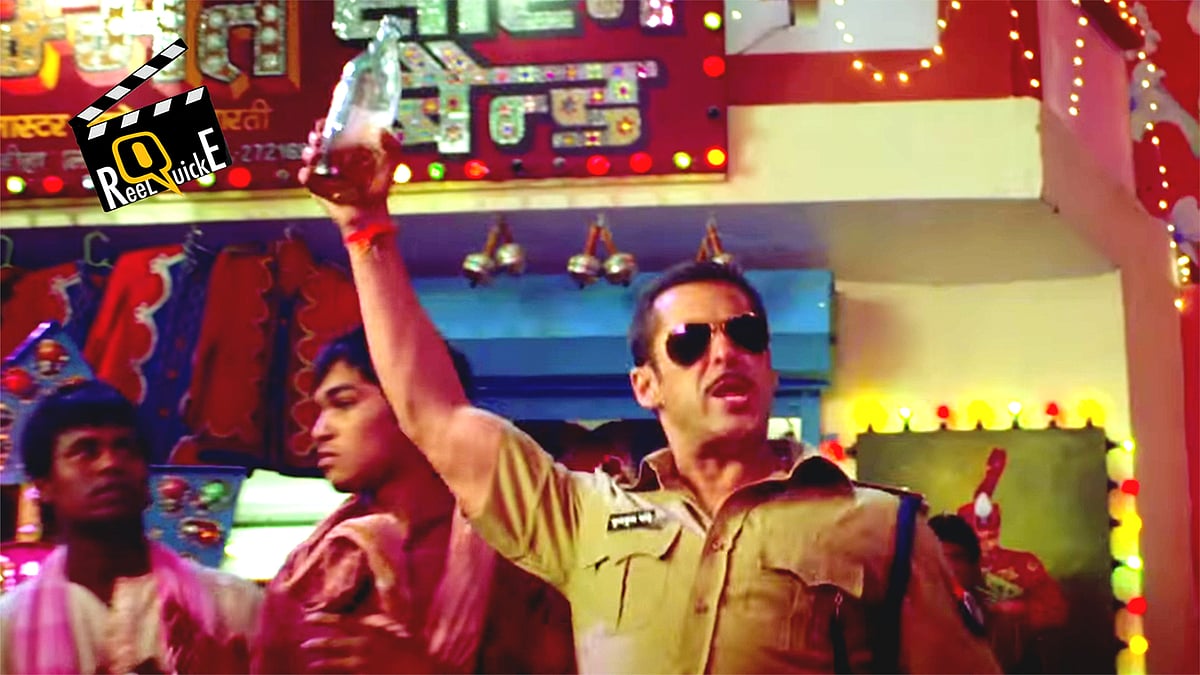 Salman Khan in a still from <i>Dabangg</i>