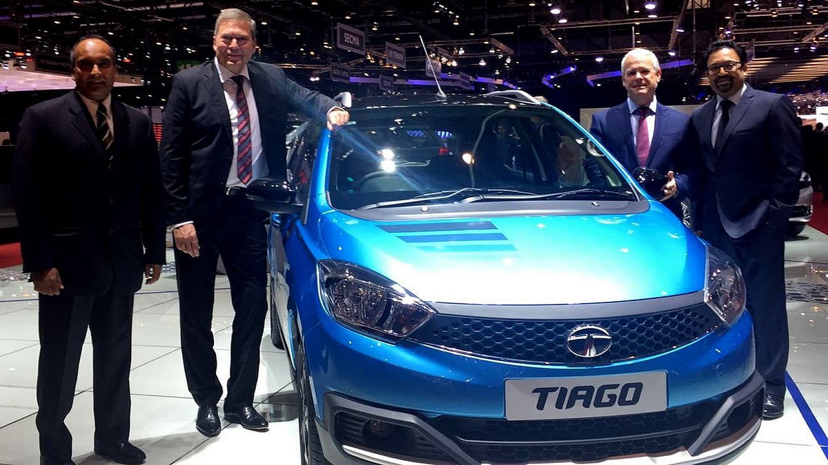 Tata Tiago at the 2016 Geneva Motor Show. (Photo Courtesy: Tata Motors)