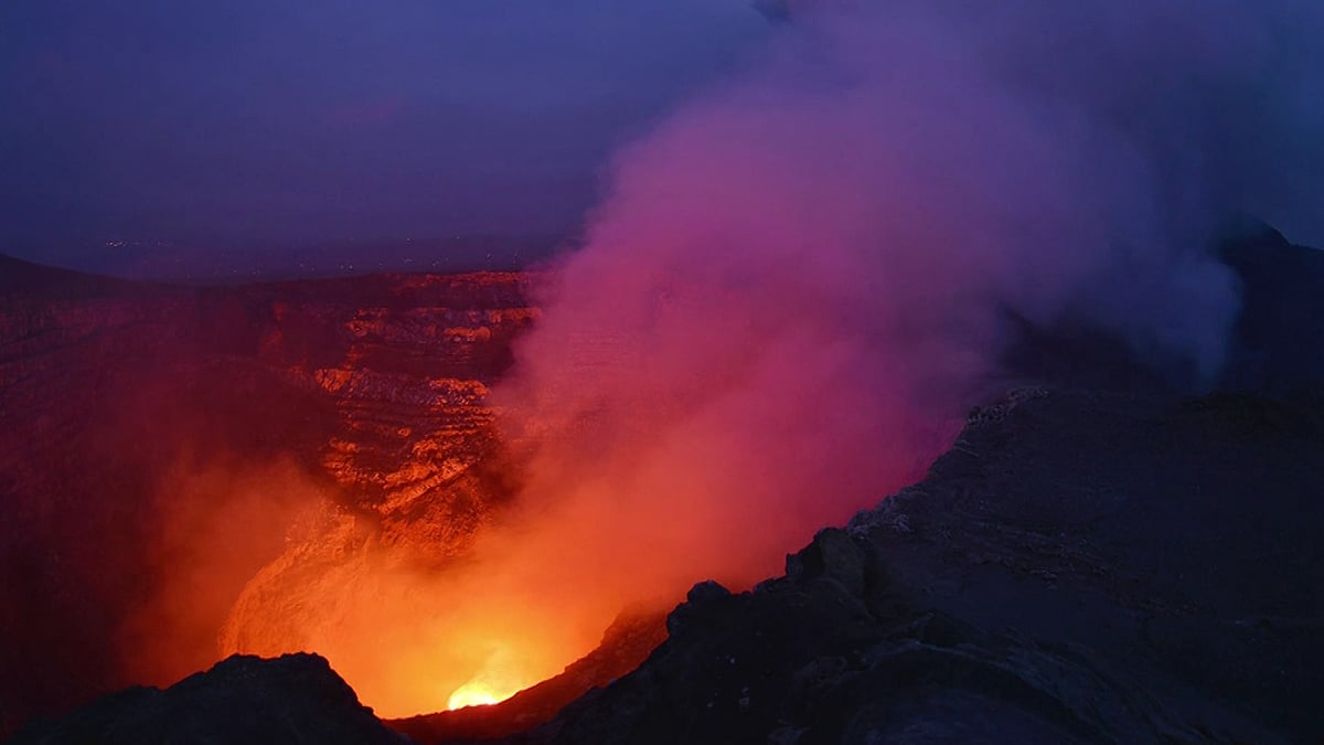 A magnificent still of the Masaya volcano in Nicaragua. (AP Screengrab)