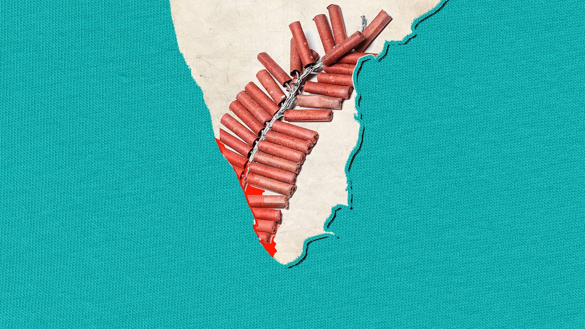 Kerala’s Kollam Temple fire is not an isolated incident. But is anyone learning? (Design: Aaqib Raza Khan/<b>The Quint)</b>