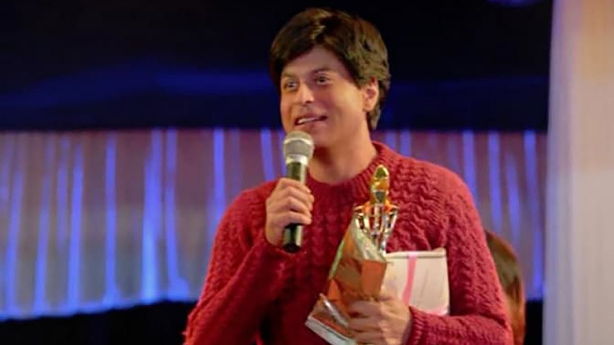 Shah Rukh Khan in a still from Fan. 