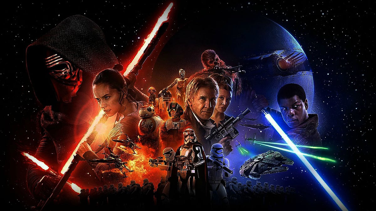 Movie poster of <i>Star Wars: The Force Awakens </i>