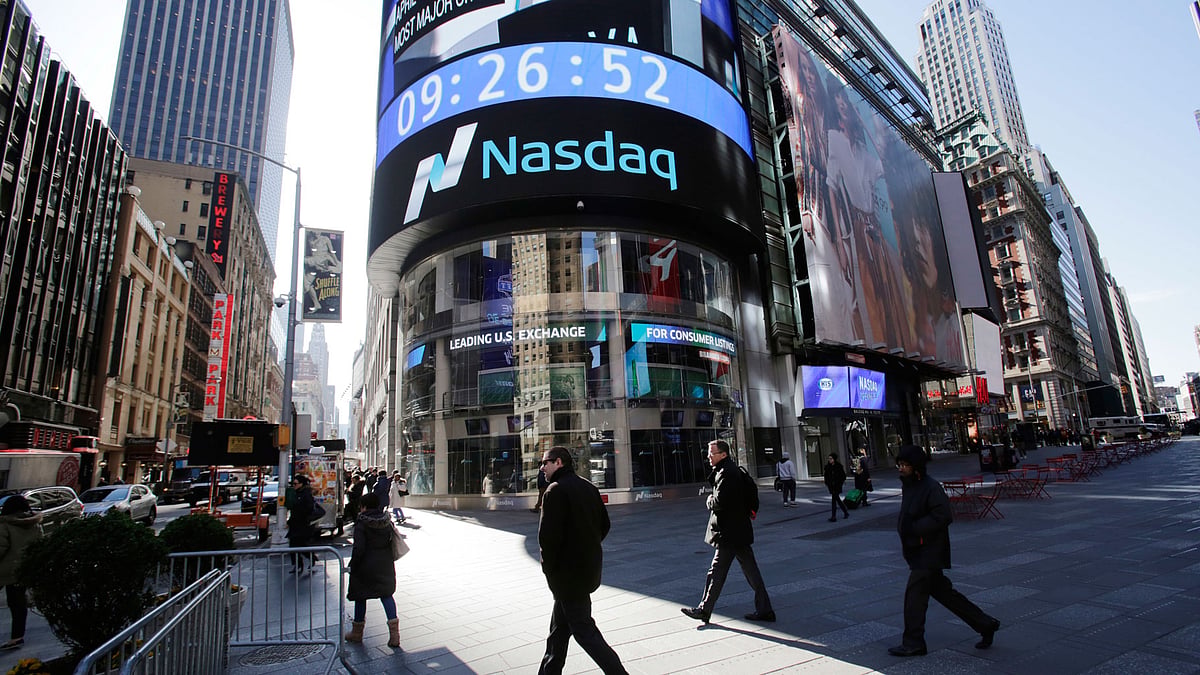The Nasdaq market site  in New York.&nbsp;