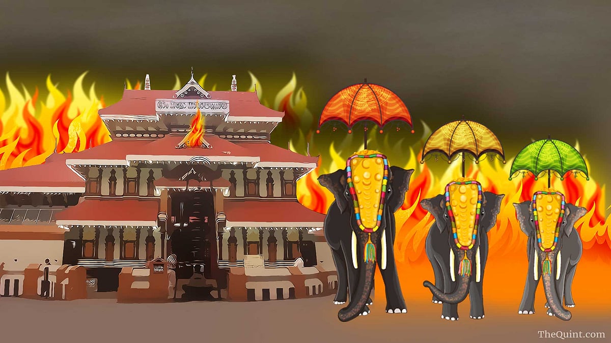 The number of temples and the scale of festivities is increasing day by day in Kerala (Photo: <b>The Quint</b>/ Lijumol Joseph)