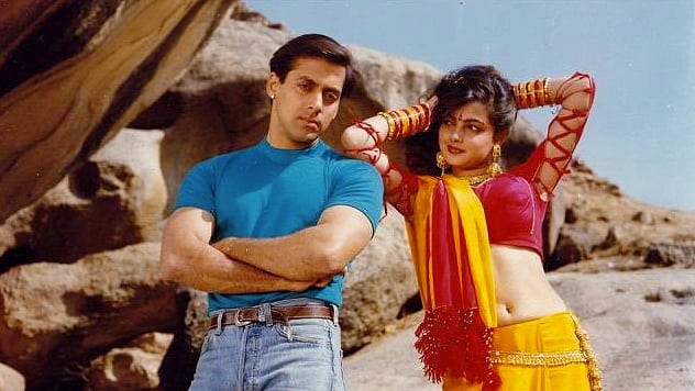 Salman Khan and Mamta Kulkarni in <i>Karan Arjun. </i>(Photo Courtesy: Youtube screengrab)