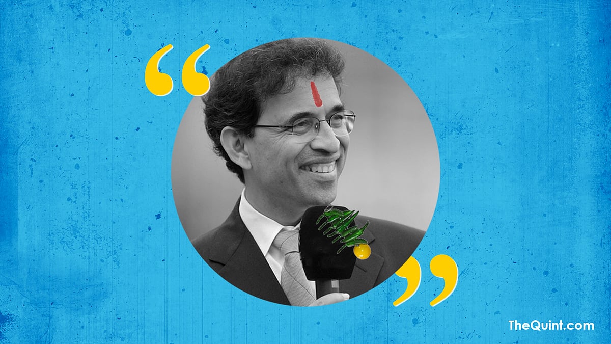 Harsha Bhogle’s wisdom, now in a sanskaari avatar! (Photo: Aaqib Raza Khan/<b>The Quint)&nbsp;</b>