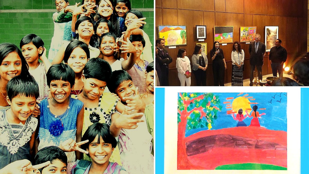 Paint Our World is a humanitarian organisation that works to empower underprivileged children who’ve been through trauma like child sexual abuse and becoming orphaned. (Photo Courtesy: Priya Virmani;&nbsp;<a href="https://www.facebook.com/Paint-Our-World-142326082567236/photos">Facebook/Paint Our World</a>)
