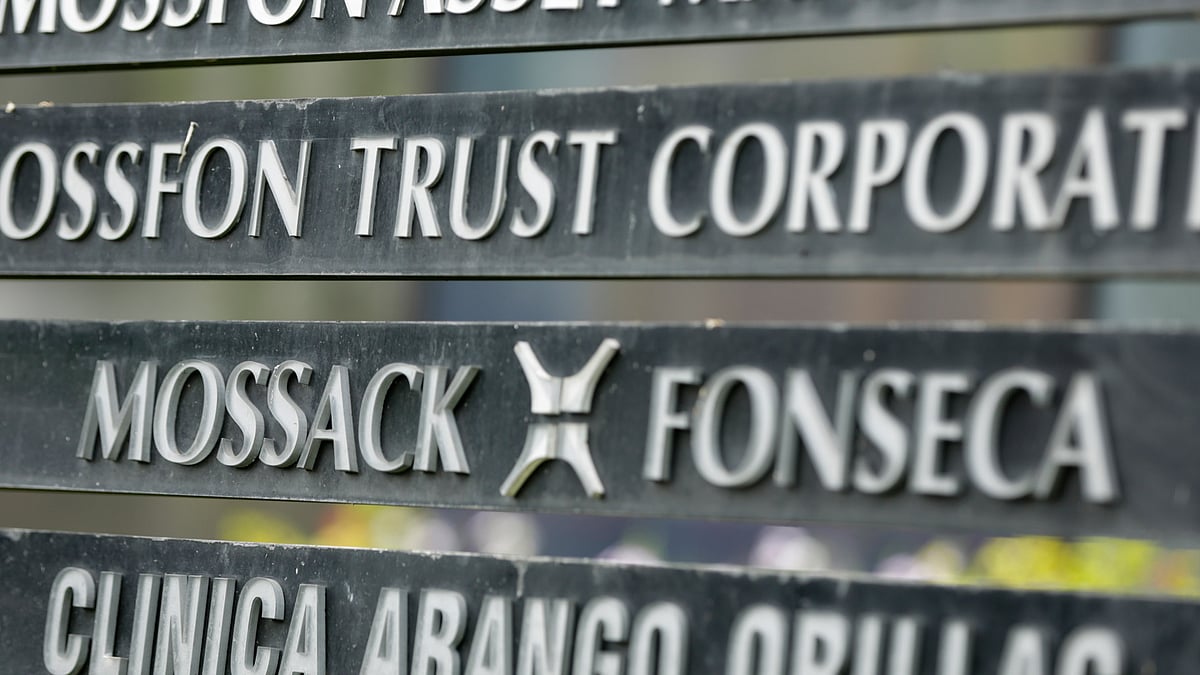 

A marquee of the Arango Orillac Building lists the Mossack Fonseca law firm, in Panama City on Monday, 4 April 2016. (Photo: AP)