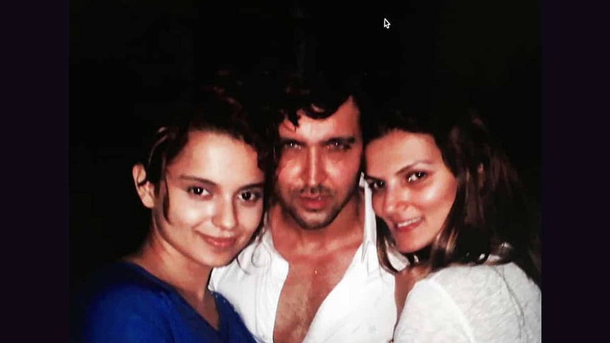 Kangana Ranaut, Hrithik Roshan and designer Nandita Mahtani 