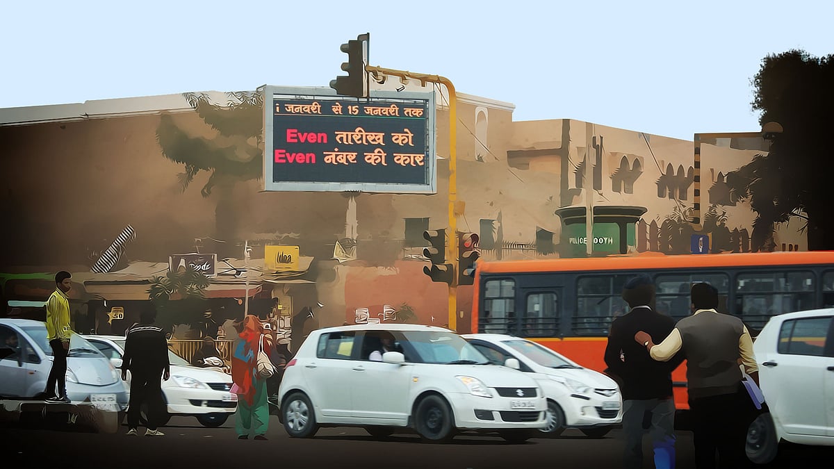 For cities in developing countries, personal exposure to air pollutant is directly linked to impact on health. (Photo: IANS/Altered by <b>The Quint</b>)
