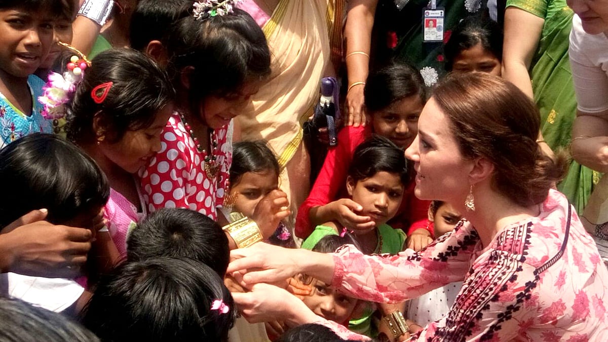 Prince William and Kate Middleton met locals at a tribal village in Kaziranga, Assam (Photo Courtesy: Anjana Dutta)&nbsp;