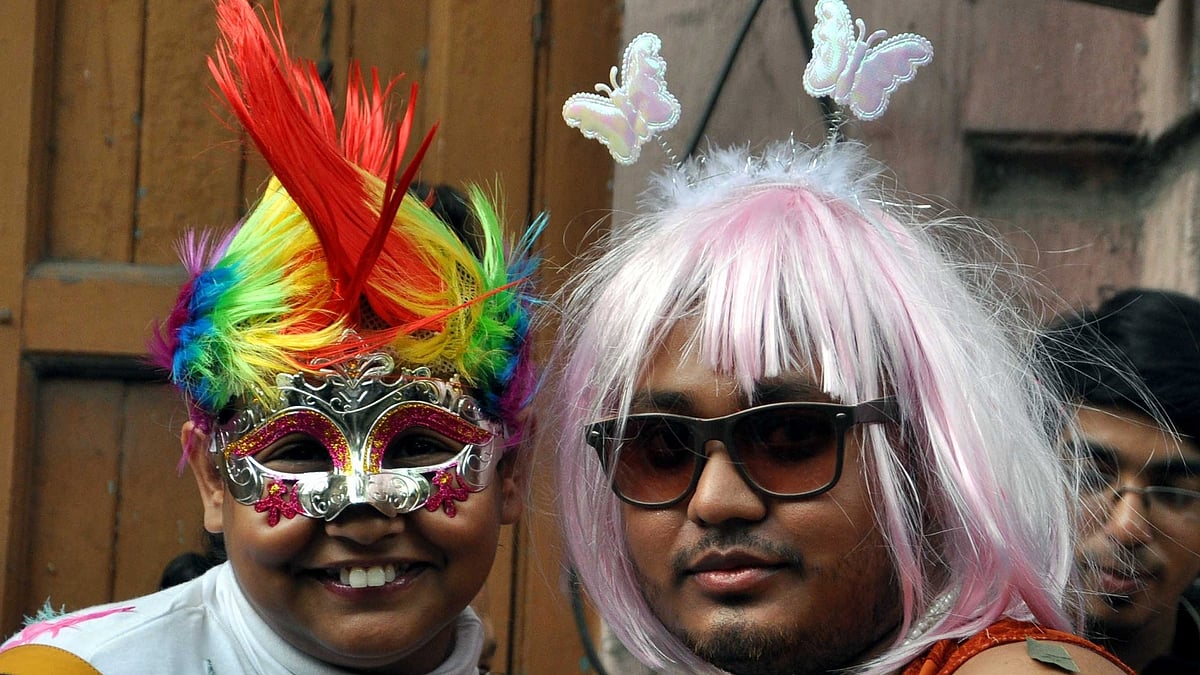 LGBT supporters participate in Kolkata Rainbow Pride Walk 2015 in Kolkata, on December 13, 2015. (Photo: IANS)