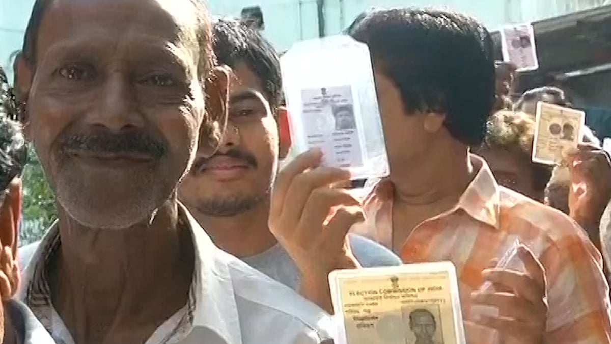 Voting begins for the crucial third phase of West Bengal Assembly election. (Photo: ANI screengrab)