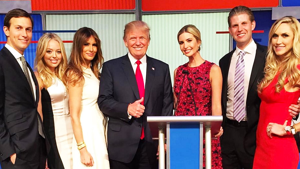From left to right: Jared Kushner, Tiffany Trump, Melania Trump, Donald Trump, Ivanka Trump, Eric Trump and Lara Trump. (Photo Courtesy:  <a href="https://www.instagram.com/p/6EVN0WCkBw/">Instagram/Ivankatrump</a>)