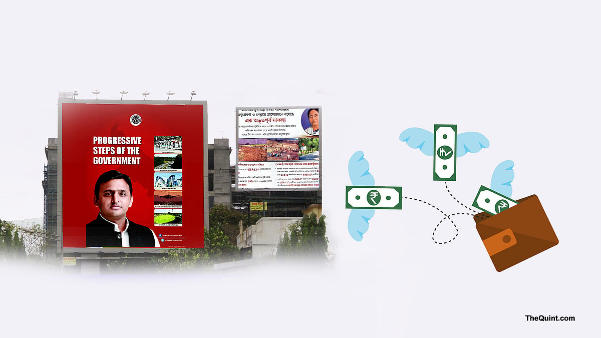 Expenditure on govt ads is nothing but a waste of public money. (Photo: <b>The Quint</b>)