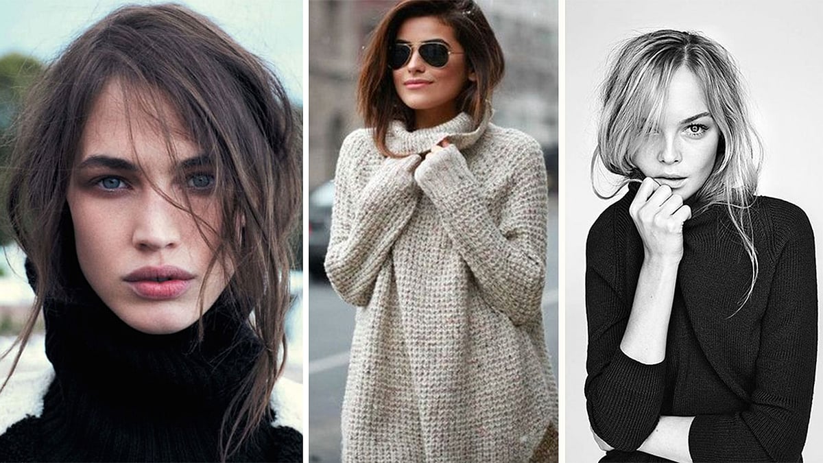 Turtleneck hair: The ultimate hairstyle hack (Photos: Pinterest)