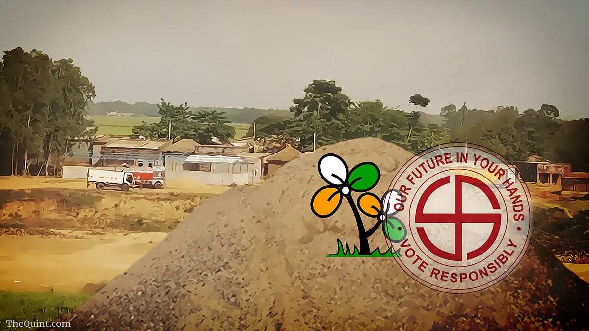 Warring factions of TMC in Birbhum have put a spanner in party’s hopes of repeating 2011 feat. (Photo: Chandan Nandy/ Altered by <b>The Quint</b>)
