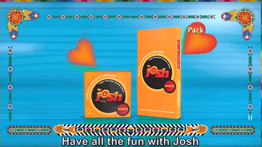 JOSH condoms, whose ad was banned last year in Pakistan. (Photo Courtesy: Youtube screen-grab)