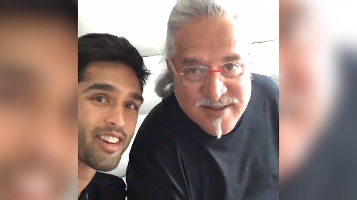 Siddharth Mallya (L) and Vijay Mallya. (Photo courtesy: Facebook/SidMallya)