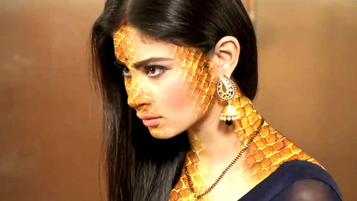 Mouni Roy in a still from the popular TV soap <i>Naagin </i>(Photo Courtesy: Colors)