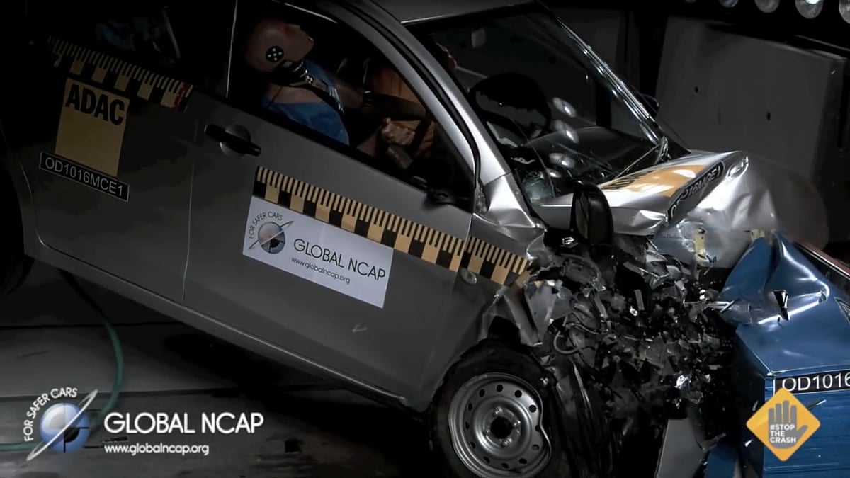 All five car models tested by the NCAP have received zero stars for safety. (Photo Courtesy: <a href="https://www.youtube.com/watch?v=jePu-6TxypI&amp;feature=youtu.be">Youtube/GlobalNCAP</a>)