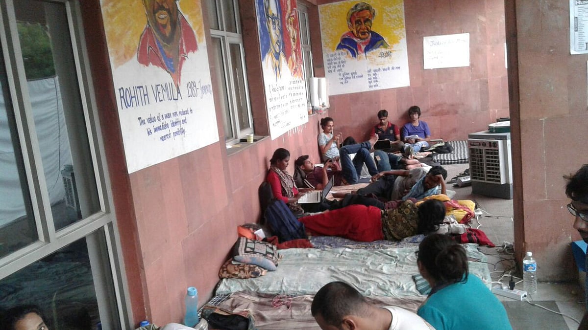 Protests continue at JNU (File Photo: <b>The Quint</b>)