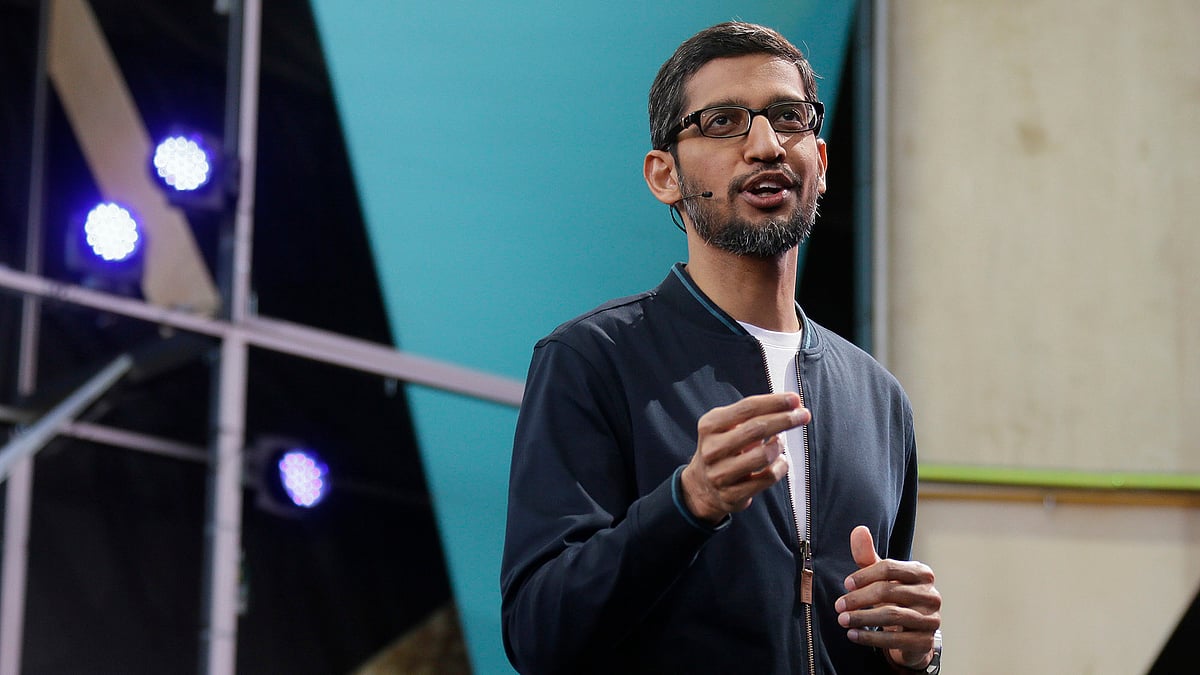 Sundar Pichai at Google I/O 2016. (Photo: AP)