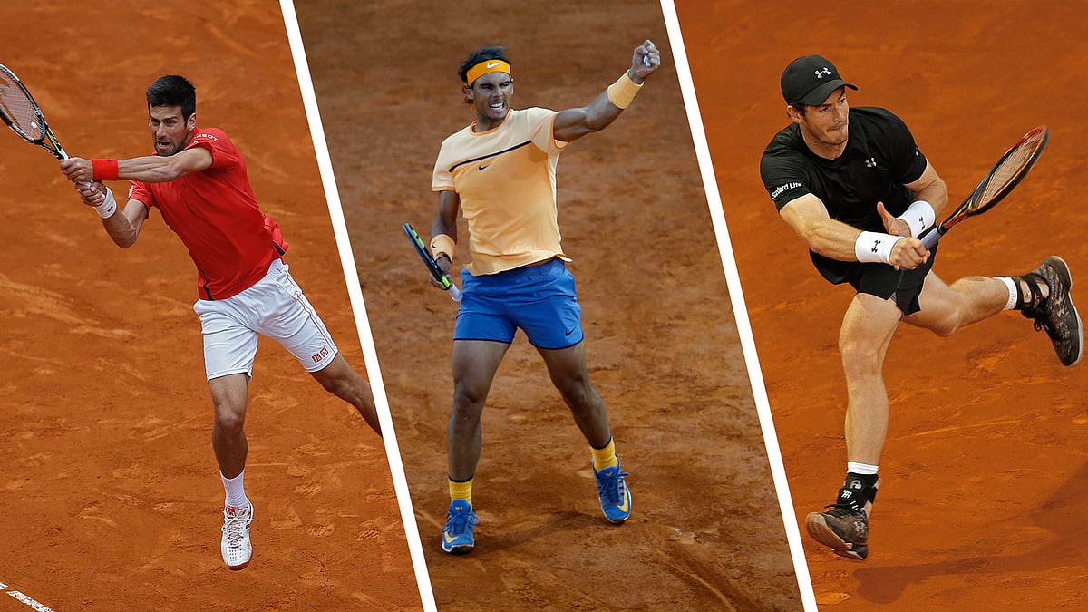 Djokovic, Nadal and Murray race into the quarter-finals of the Madrid Masters (Photo: AP)