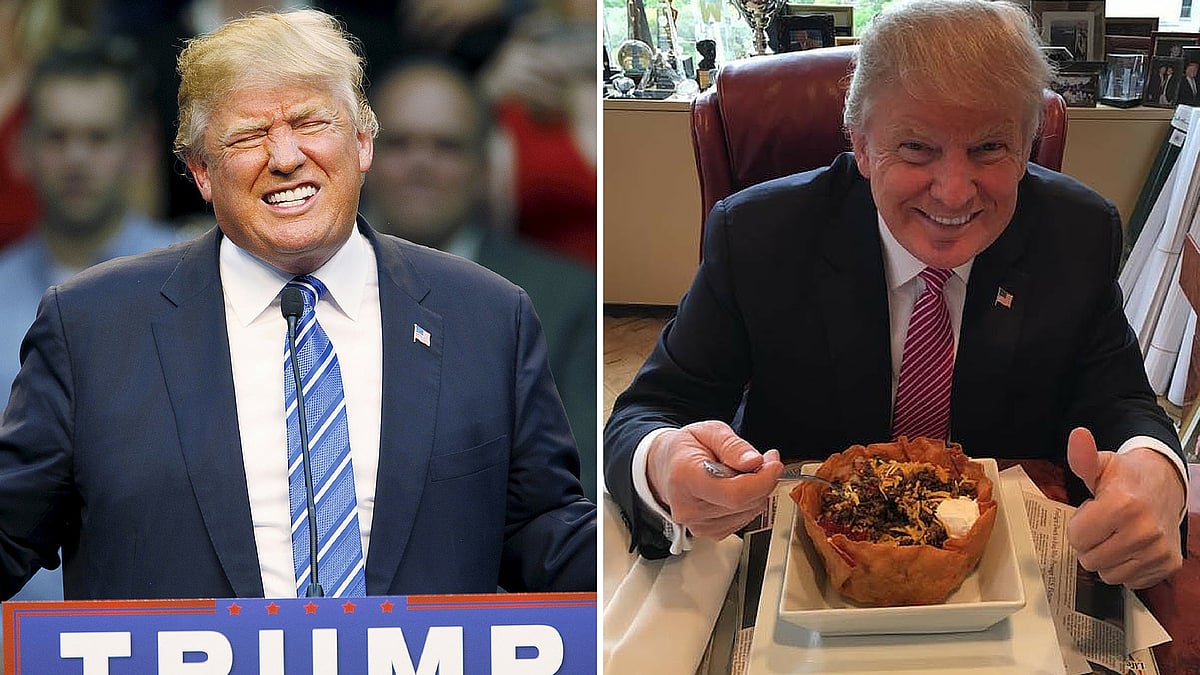 Trump’s ‘I love Hispanics’ comments left social media wondering. (Photo altered by <b>The Quint</b>)
