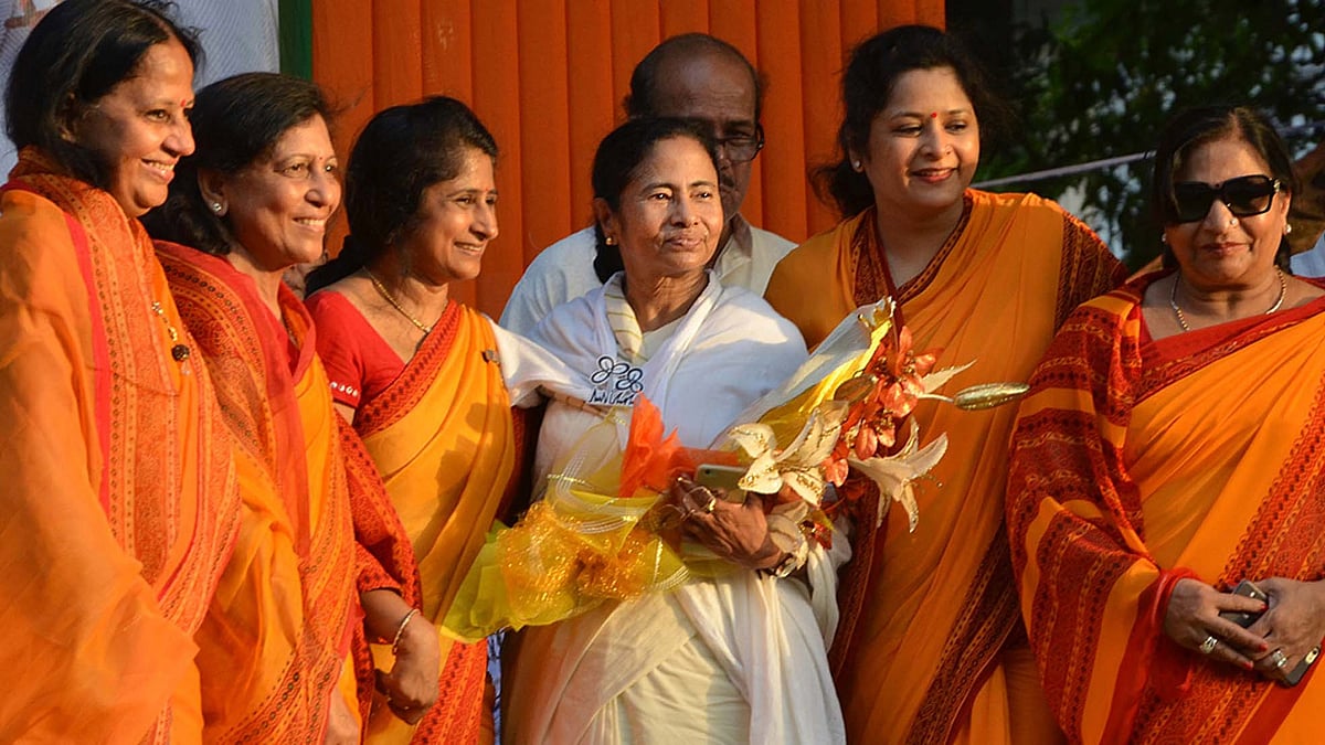 West Bengal Chief Minister and Trinamool Congress supremo Mamata Banerjee during a party rally in Kolkata, on April 25, 2016. (Photo: IANS)