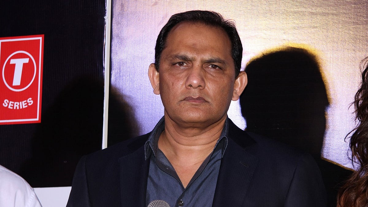 Mohammed Azharuddin at an event recently. (Photo: IANS)
