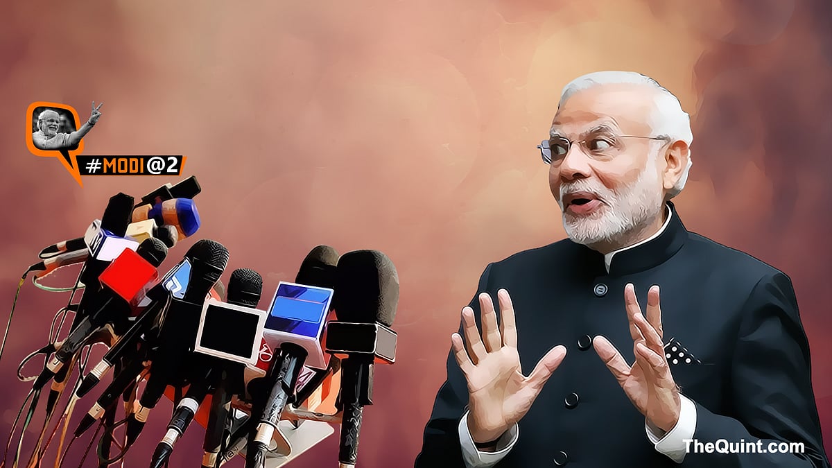 Two years into government, have the rules of political reporting changed? (Photo Altered by <b>The Quint</b>)