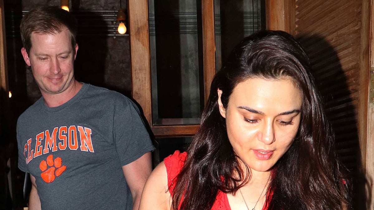 Preity Zinta and hubby Gene Goodenough were spotted in Mumbai (Photo: Yogen Shah)