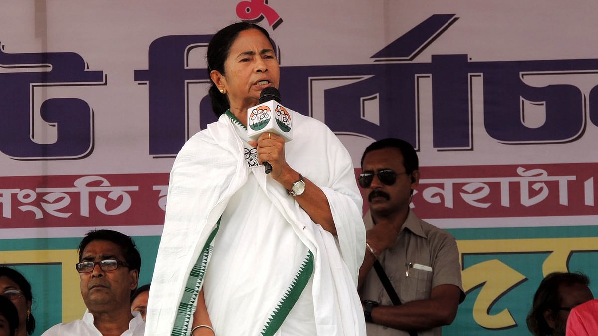 West Bengal Chief Minister and Trinamool Congress chief Mamata Banerjee during a party programme in Cooch Behar on 3 May 2016.