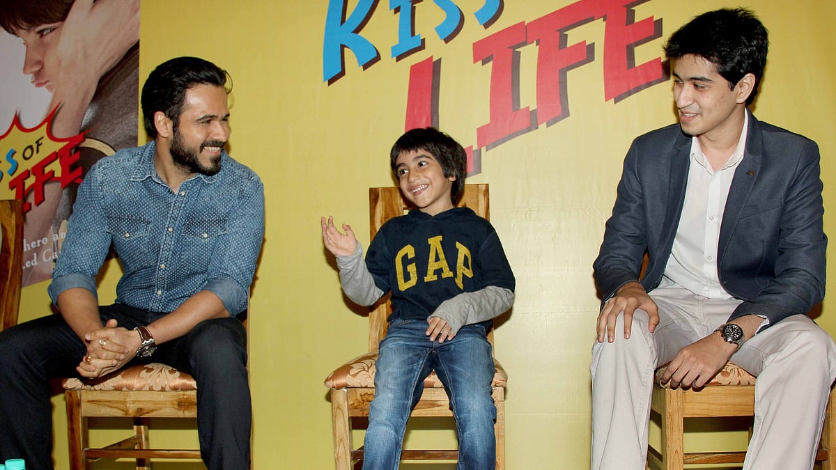 Emraan Hashmi with his Cancer survivor son Ayaan ( Photo:Yogen Shah)
