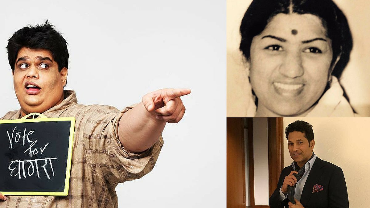 Tanmay Bhat, Sachin Tendulkar and Lata Mangeshkar. (Photo: <b>The Quint</b>)