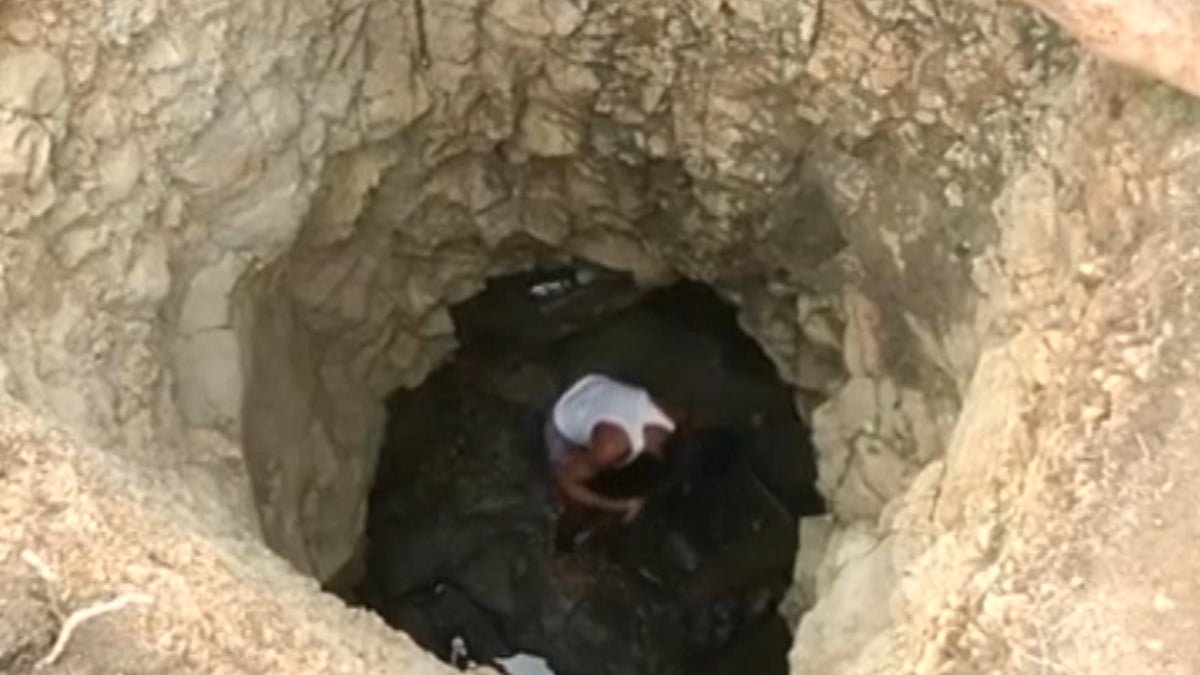 Tajne took it upon himself to dig a well in his village and is quenching the thirst of the entire Dalit population of the area now. (Photo: ANI Screengrab)