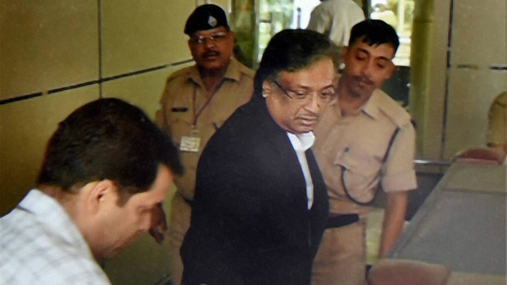 Gautam Khaitan arrives at CBI headquarters in New Delhi. 