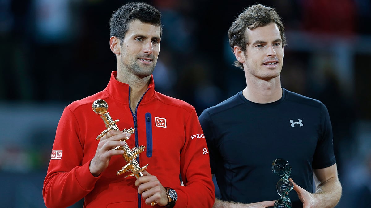 Novak Djokovic (L) and Andy Murray (R). (Photo: AP)