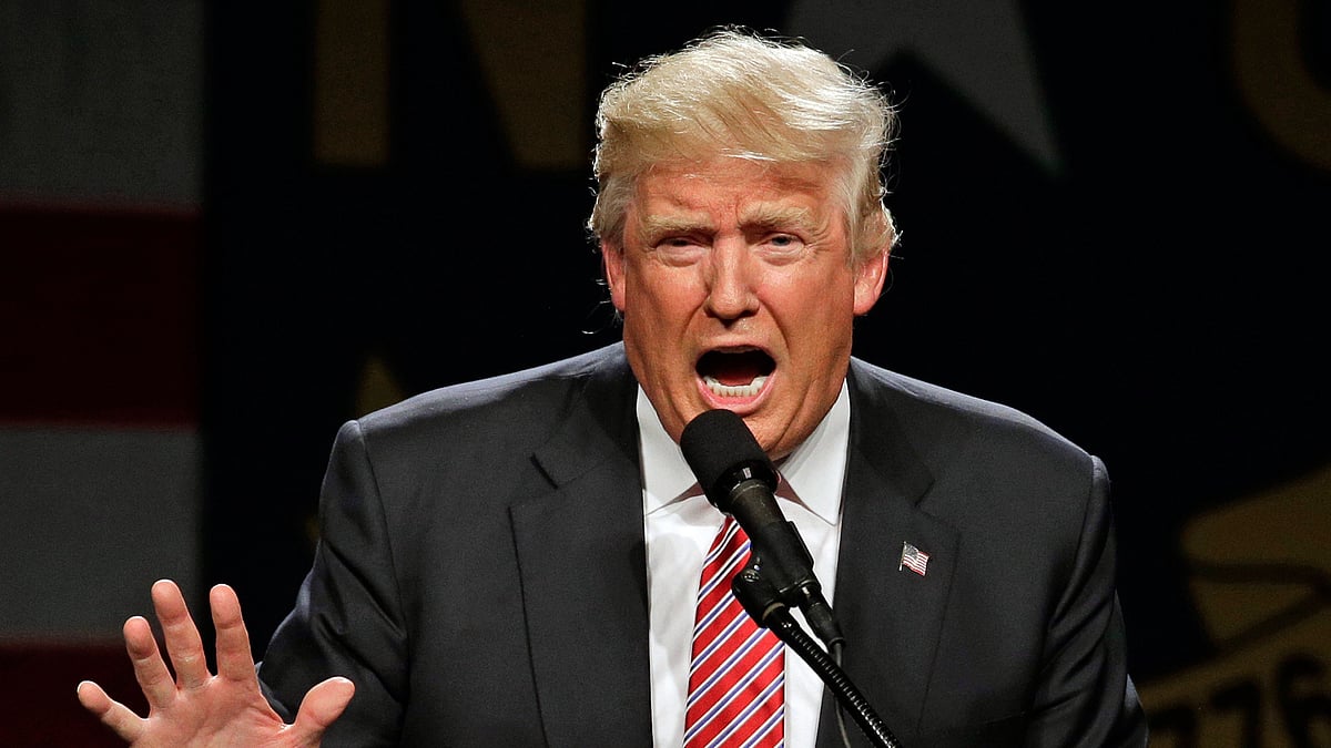Donald Trump speaking at a campaign rally. (Photo: AP)