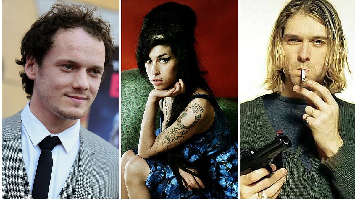 Anton Yelchin, Amy Winehouse and Kurt Cobain died at the age of 27. (Photo: <b>The Quint</b>)