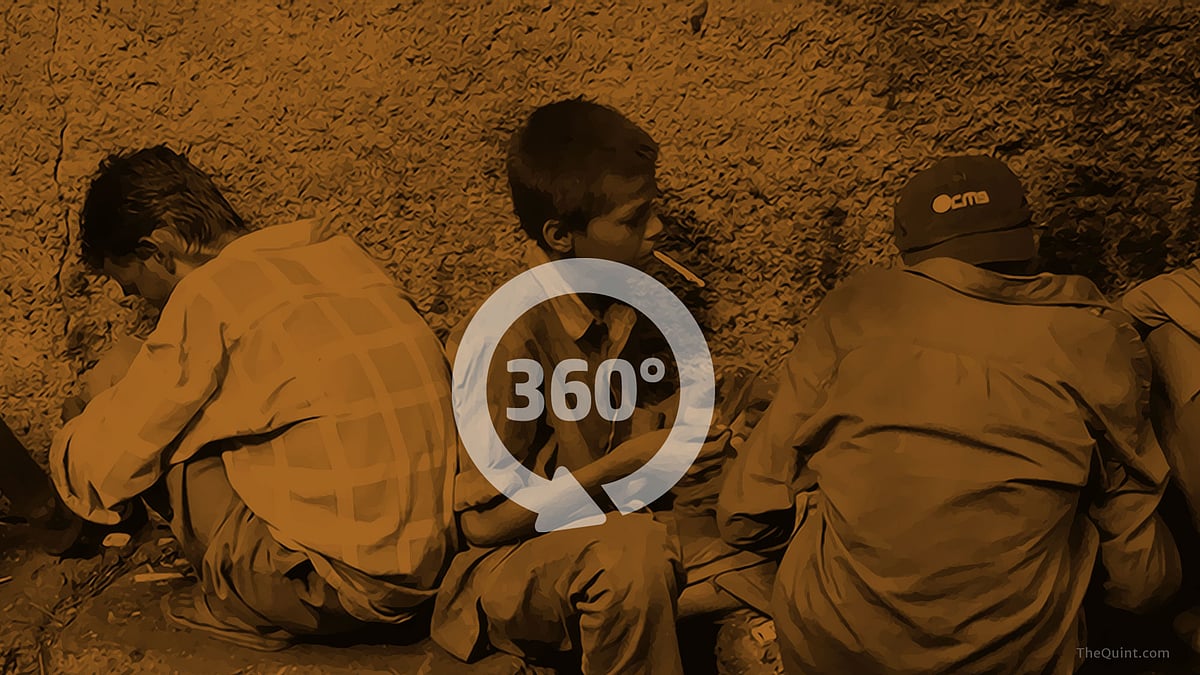 A 360 Video of a 10-year-old with a drug problem. (Phot: Lijumol Joseph/<b>The Quint</b>)