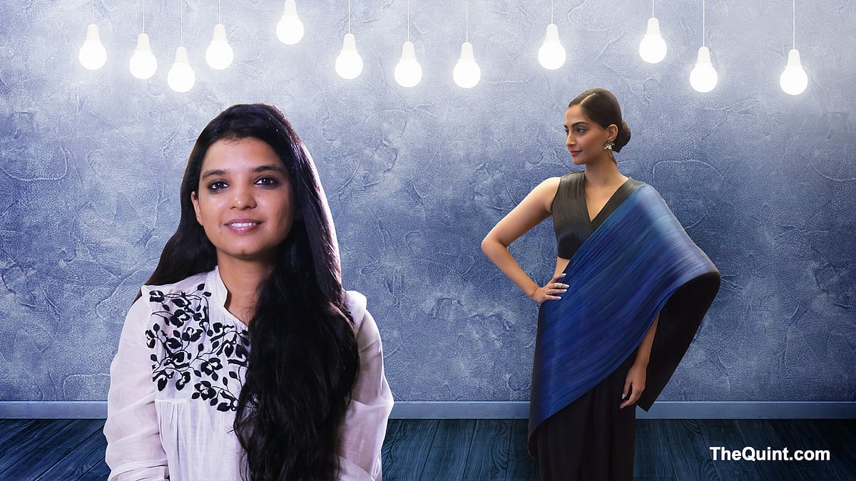 Rimzim Dadu, the designer behind Sonam Kapoor’s “viral” Cannes saree. (Photo: <b>The Quint)</b>