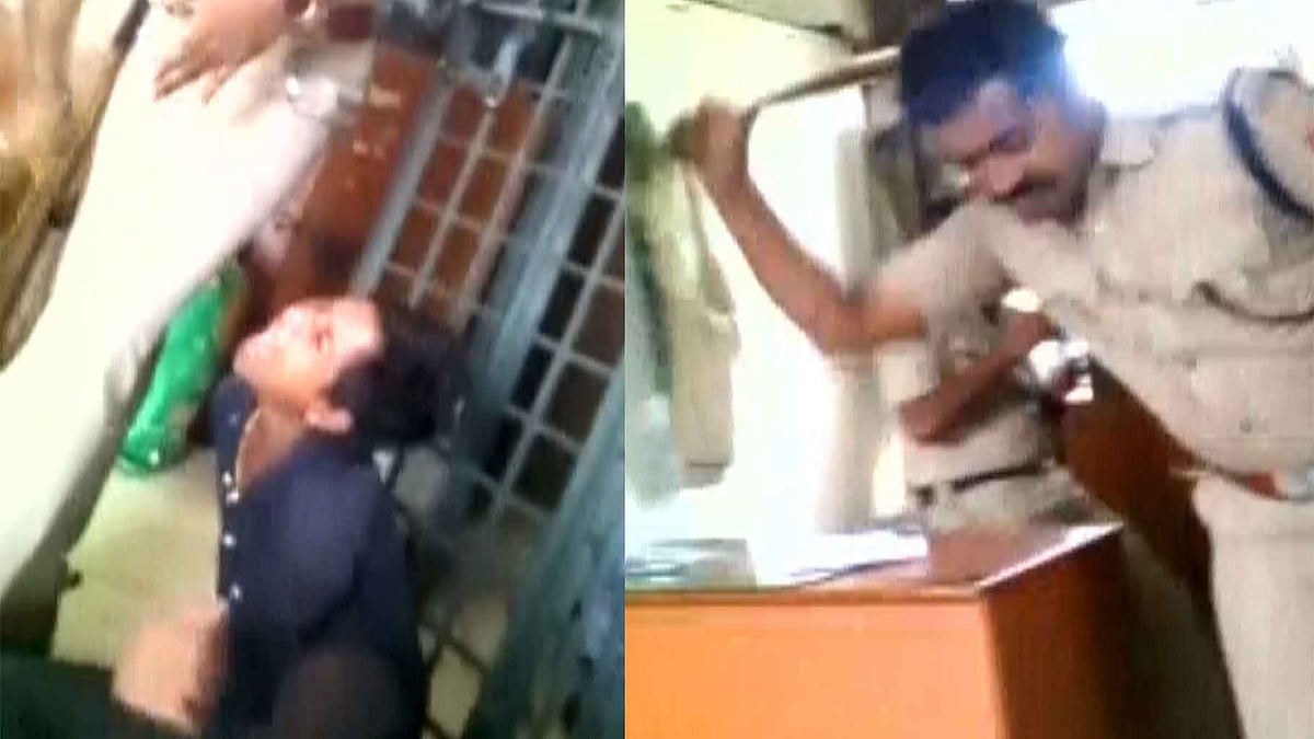 The incident allegedly took place at Surat railway station. (Photo: ANI screengrab)