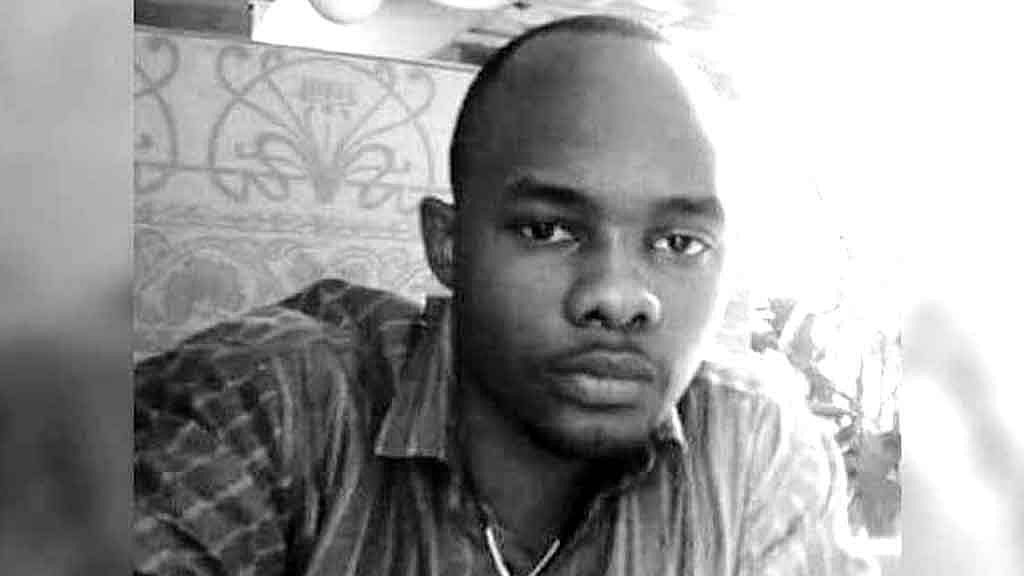 Masonda Ketada Olivier, 23-year-old Congolese, who was stoned to death in Vasant Kunj, Delhi.