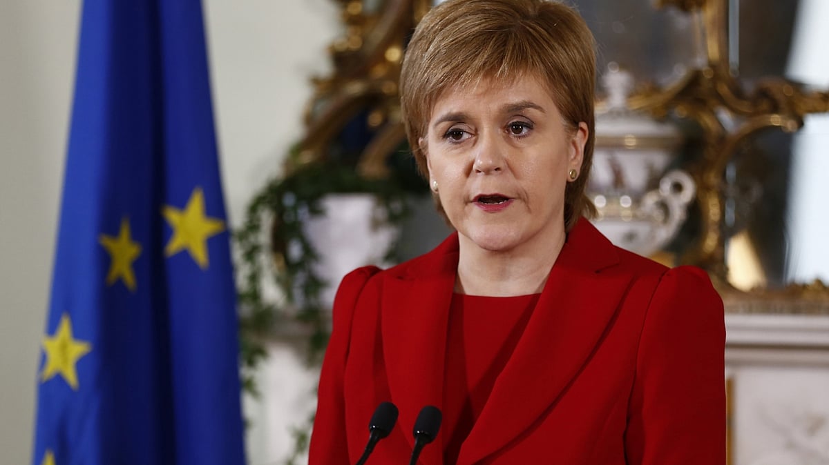Scottish First Minister Nicola Sturgeon speaks at a press conference in Edinburgh, Scotland, Britain, 24 June 2016. (Photo: IANS)