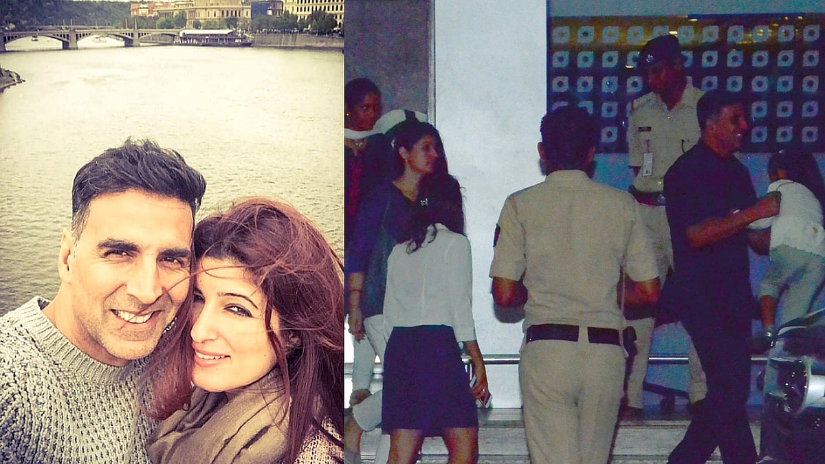 Akshay Kumar and Twinkle Khanna back in the city after a vacation (Photo: Twitter and Yogen Shah)