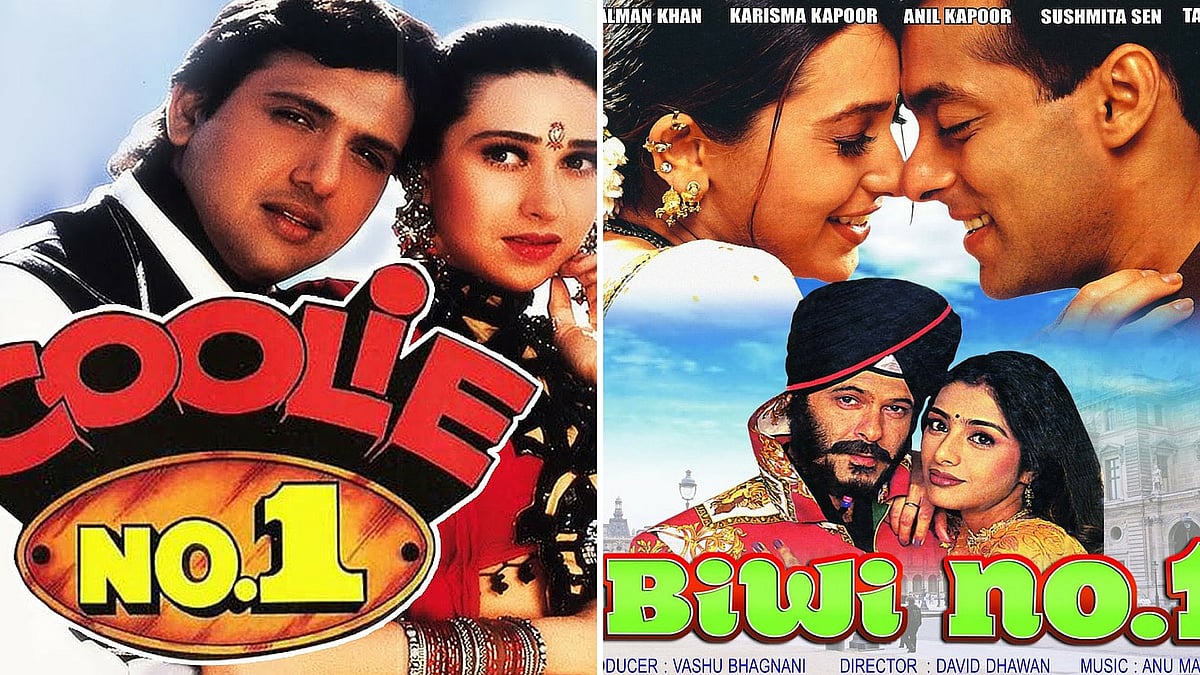 Posters of <i>Coolie No.1</i> and <i>Biwi No. 1 </i>