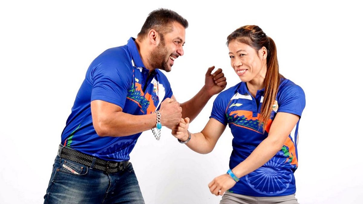 Salman Khan with Mary Kom (Photo courtesy: Twitter)